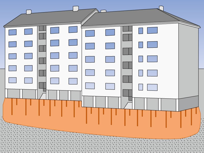 Baugrundverbesserung Hochhaus