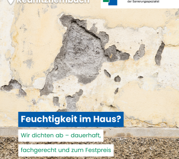 Feuchtigkeit im Haus? Wir dichten ab!